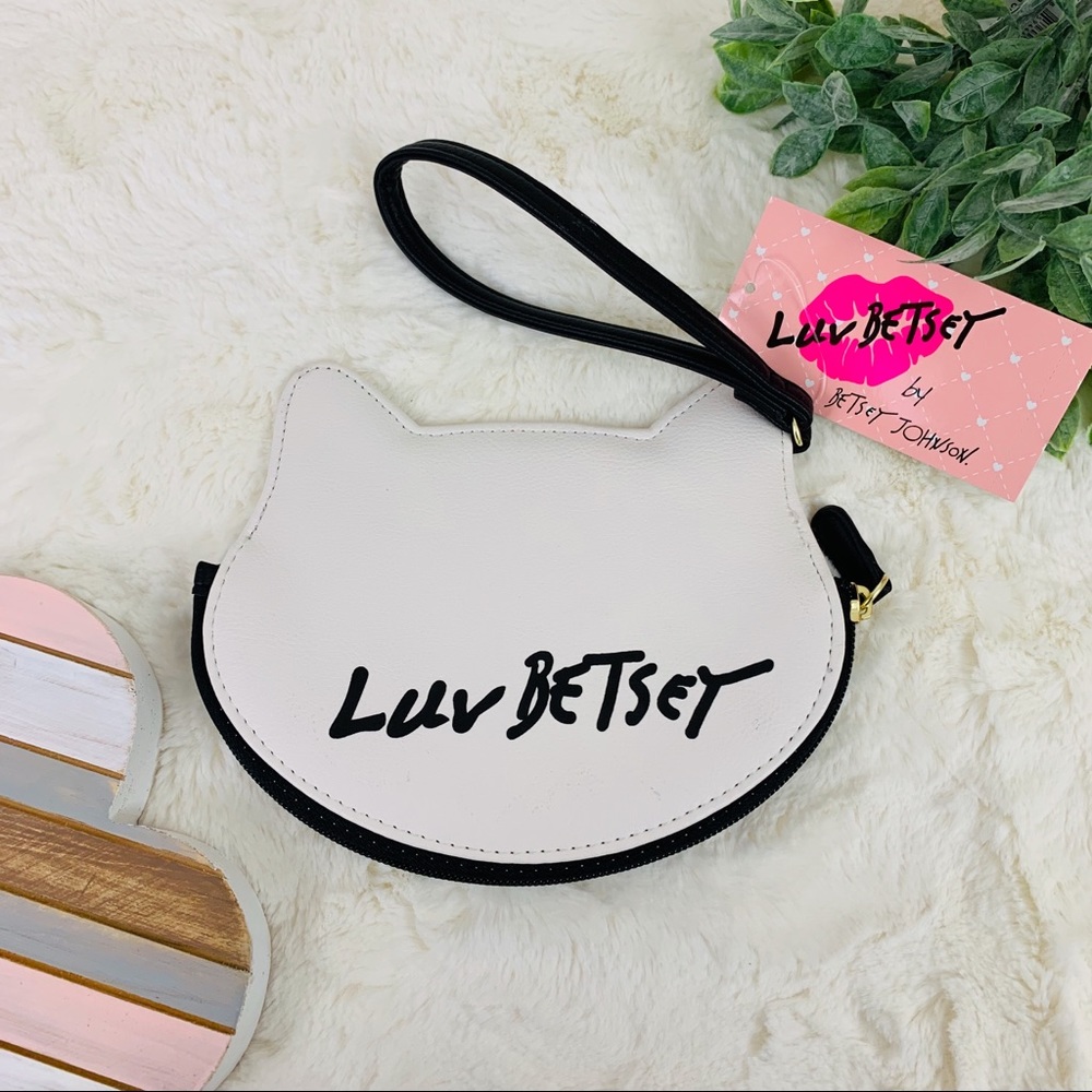 Betsey Johnson Leopard Kitty Coin Purse / Wristlet - Picture 6 of 8